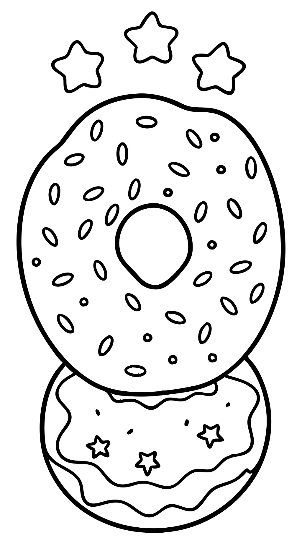 doughnut coloring pages